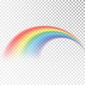 Rainbow icon. Colorful light and bright design element for decorative. Abstract rainbow image. Vector illustration isolated on tra Royalty Free Stock Photo