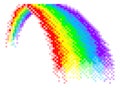 Rainbow Pixel Art 8 Bit Arcade Video Game Icon