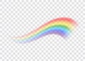 Rainbow icon realistic 5 Royalty Free Stock Photo