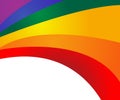 Rainbow icon vector, logo illustration Royalty Free Stock Photo