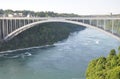 Rainbow international bridge of American Fall, NYÃ¯Â¼ÅUSA Royalty Free Stock Photo