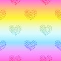 Rainbow leopard vector seamless pattern. Neon gradient Royalty Free Stock Photo