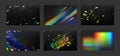 Rainbow light rays, lens flare, refraction effect