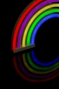 Rainbow lights close up Royalty Free Stock Photo