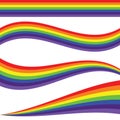 Rainbow line illustration Royalty Free Stock Photo