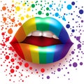 Rainbow lips