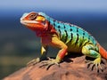 Rainbow Lizard Made With Generative AI illustration