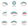 Rainbow logo template