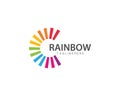 Rainbow logo vector