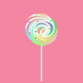 Rainbow Lollipop Sweet and Candy