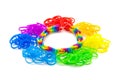 Rainbow loom Colored rubber bands for weaving accessories