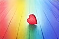 Rainbow Love Heart Background Royalty Free Stock Photo