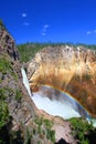 Rainbow at Lower Falls - Yellowstone Royalty Free Stock Photo