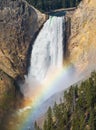 Rainbow Lower Falls Yellowstone Royalty Free Stock Photo