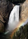 Rainbow at Lower Falls, Yellowstone National Park Royalty Free Stock Photo