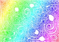 Rainbow Maze Wallpaper Background Royalty Free Stock Photo