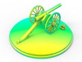 Rainbow medieval cannon