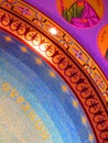 Rainbow mosaic church arch detail Royalty Free Stock Photo