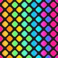 Rainbow mosaic seamless pattern Royalty Free Stock Photo