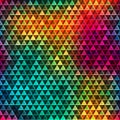 Rainbow mosaic seamless pattern Royalty Free Stock Photo