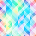 Rainbow mosaic seamless pattern