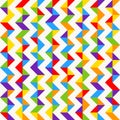 Rainbow mosaic tiles, abstract geometric background, seamless vector pattern. Royalty Free Stock Photo