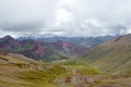 Rainbow mountain in Peru