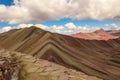 Rainbow Mountain. Vinicunca, near Cusco, Peru. Royalty Free Stock Photo