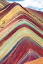 Rainbow mountains Andes near Cusco in Peru Royalty Free Stock Photo