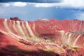 Rainbow mountains Andes near Cusco in Peru Royalty Free Stock Photo