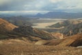 Landmannalaugar - landskape from hill