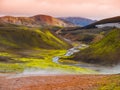 Rainbow mountains Royalty Free Stock Photo