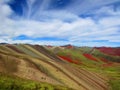 Rainbow mountain Palcoyo, Cusco, PerÃÂº. Nature photography Royalty Free Stock Photo