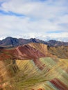 Rainbow mountain Palcoyo, Cusco, PerÃÂº. Nature photography Royalty Free Stock Photo
