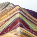 Rainbow mountains or Vinicunca Montana de Siete Colores Royalty Free Stock Photo