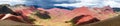 Rainbow mountains or Vinicunca Montana de Siete Colores Royalty Free Stock Photo