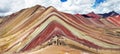 Rainbow mountains or Vinicunca Montana de Siete Colores Royalty Free Stock Photo