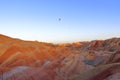 Rainbow Mountains, Zhangye Danxia Landform Geological Park, Gansu, China Royalty Free Stock Photo