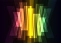 Rainbow multicolor big bar reverse abstract background