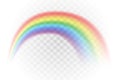 Rainbow multicolor realistic vector illustration