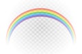 Rainbow multicolor realistic vector illustration