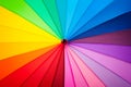 Rainbow multicolored background of an umbrella