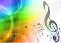 Rainbow music Royalty Free Stock Photo