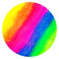 rainbow neon circle abstraction watercolor