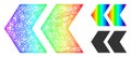 Rainbow Net Gradient Shift Left Icon Royalty Free Stock Photo