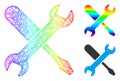 Rainbow Net Gradient Tuning Icon Royalty Free Stock Photo