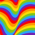 Rainbow opt art background, bright pattern