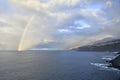 Rainbow outside the coast of Tenerife Spain