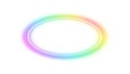 Rainbow Oval Frame with Soft Glow Royalty Free Stock Photo