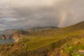 Rainbow Over Bixby Bridge Royalty Free Stock Photo